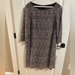 Uh Evenings Chic Lace Long Sleeve Dress